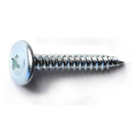 Buildright Sheet Metal Screw, #8 x 1-1/4 in, Zinc Plated Steel Truss Head Phillips Drive, 170 PK 08820